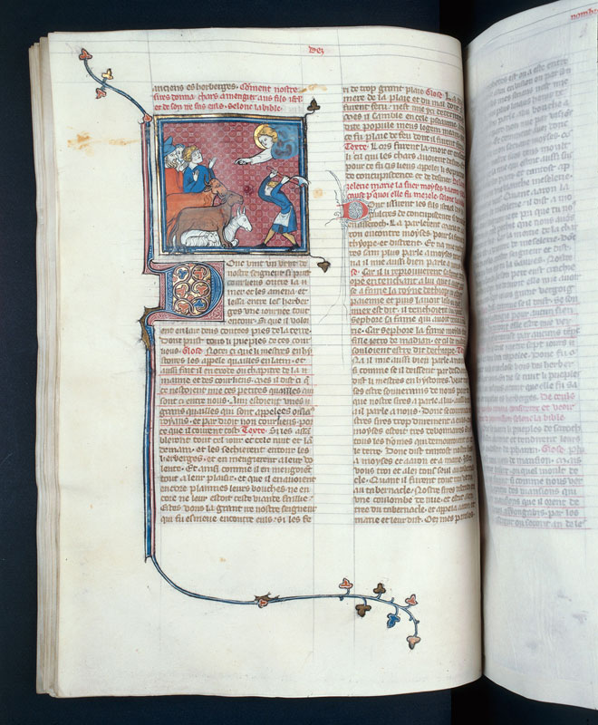 Bible historiale - Dieu réprimandant le peuple pour ses excès de nourriture_1