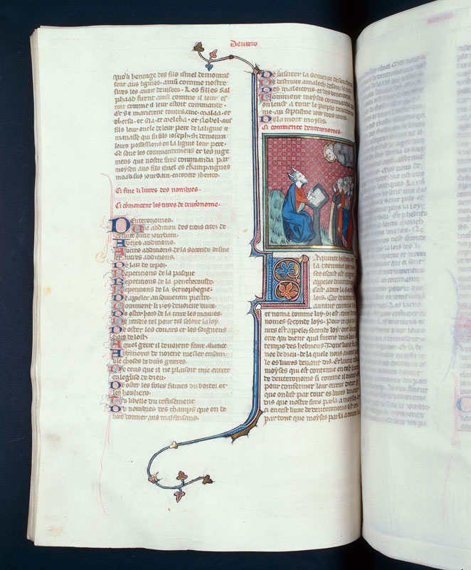 Bible historiale - Moïse transmettant la Loi au peuple_1
