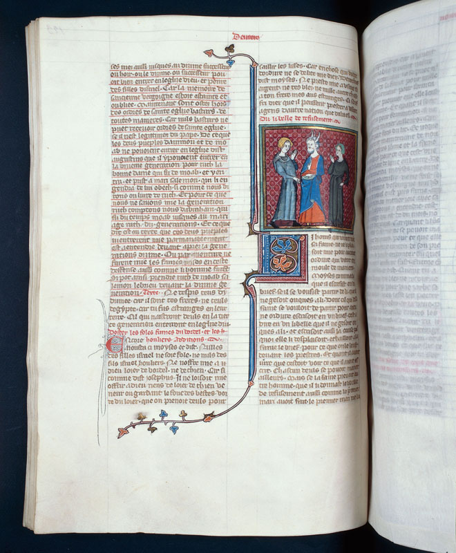 Bible historiale - Moïse et les prescriptions sur la répudiation_1