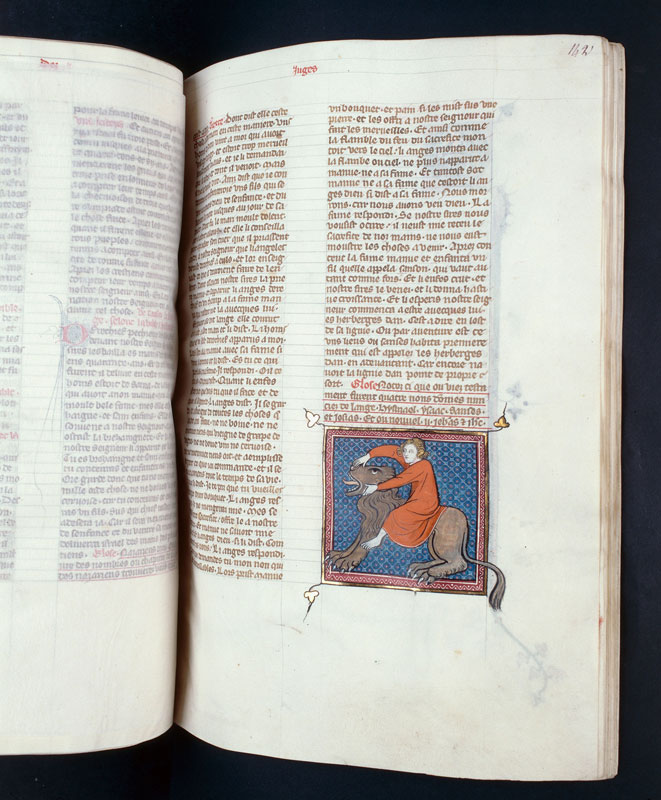 Bible historiale - Samson et le lion_1