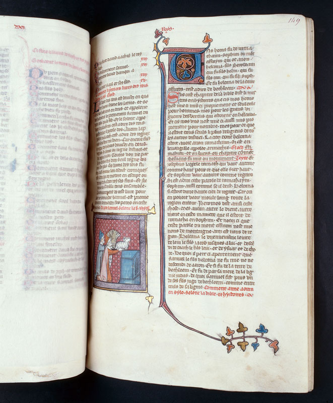 Bible historiale - Elqana faisant une offrande_1