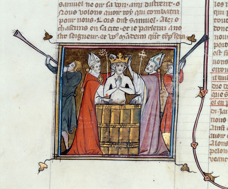 Bible historiale - Sacre de Saül