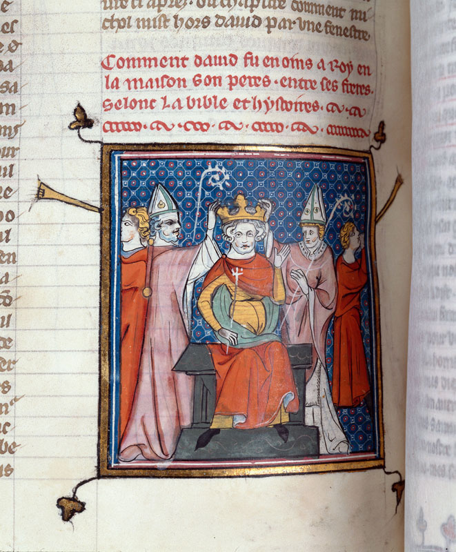 Bible historiale - Couronnement de David