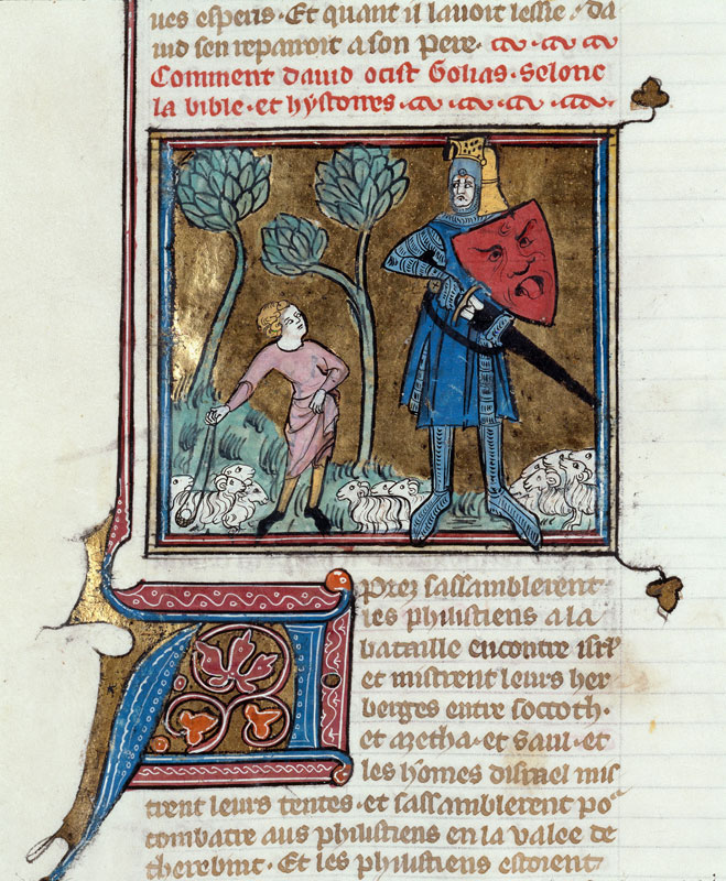 Bible historiale - David et Goliath