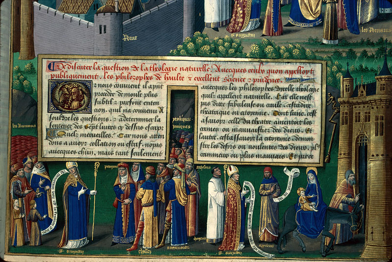 Cité de Dieu - Fuite en Egypte : chute des idoles/Saint Augustin se détournant des philosophes