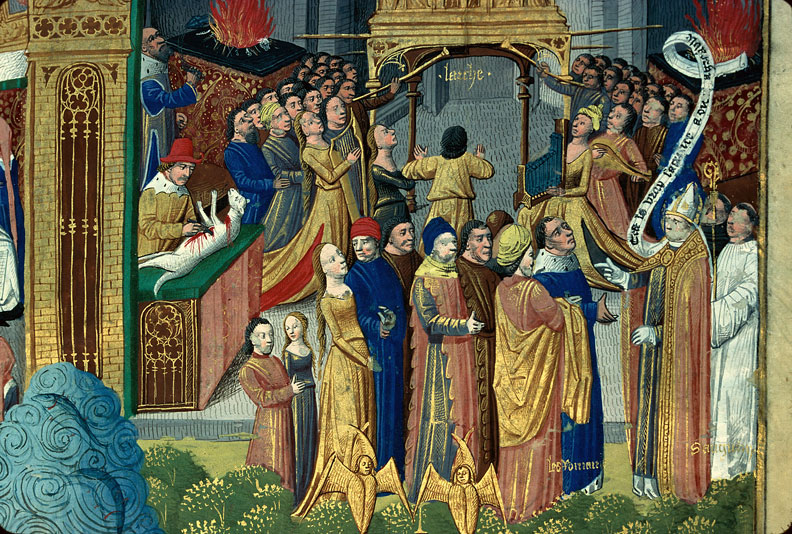 Cité de Dieu - Sacrifices d'animaux/Saint Augustin s'adressant aux Romains_3
