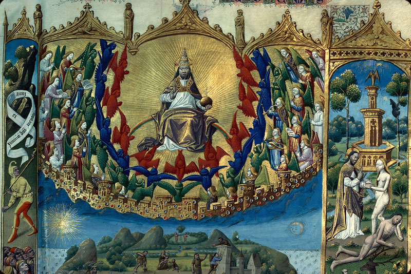 Cité de Dieu - Dieu en majesté entouré d'anges_1