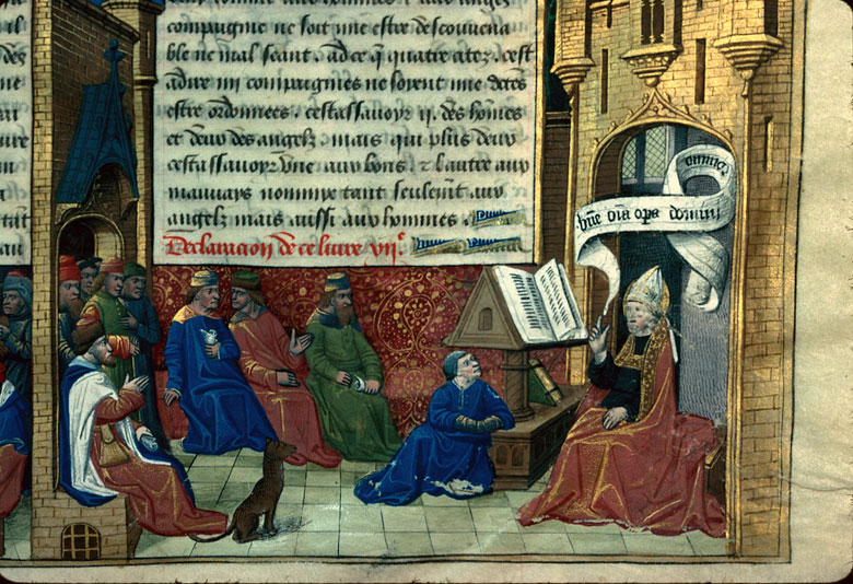 Cité de Dieu - Saint Augustin disputant avec des docteurs