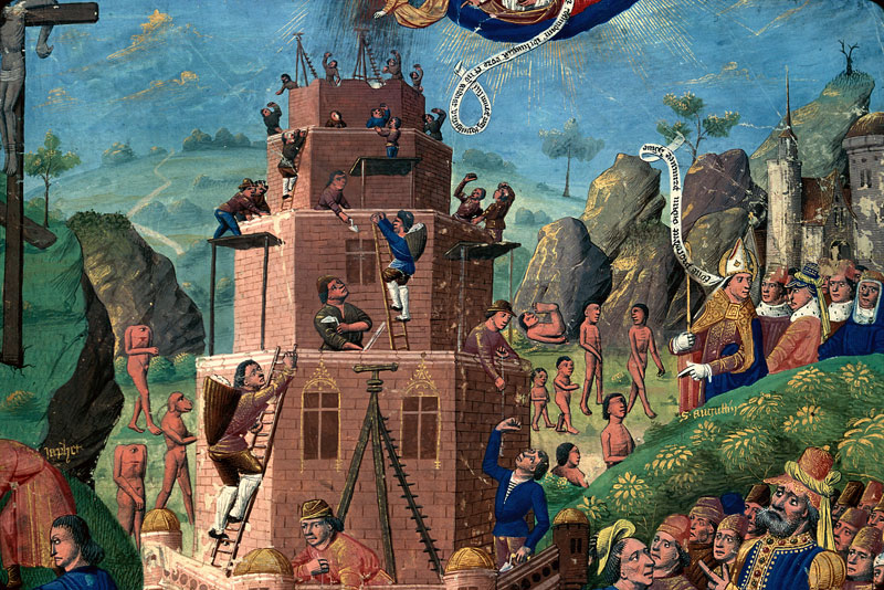 Cité de Dieu - Descendance d'Adam/Saint Augustin disputant des humains monstrueux_1