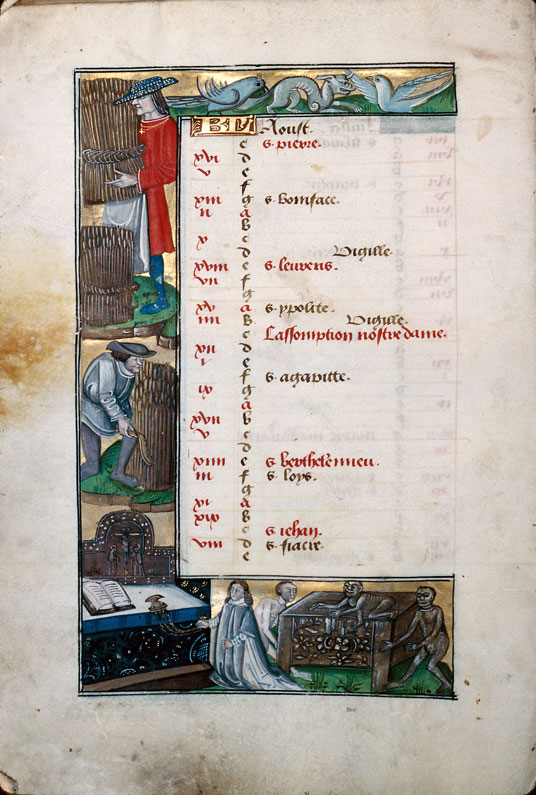 Heures à l'usage d'Amiens - Moisson