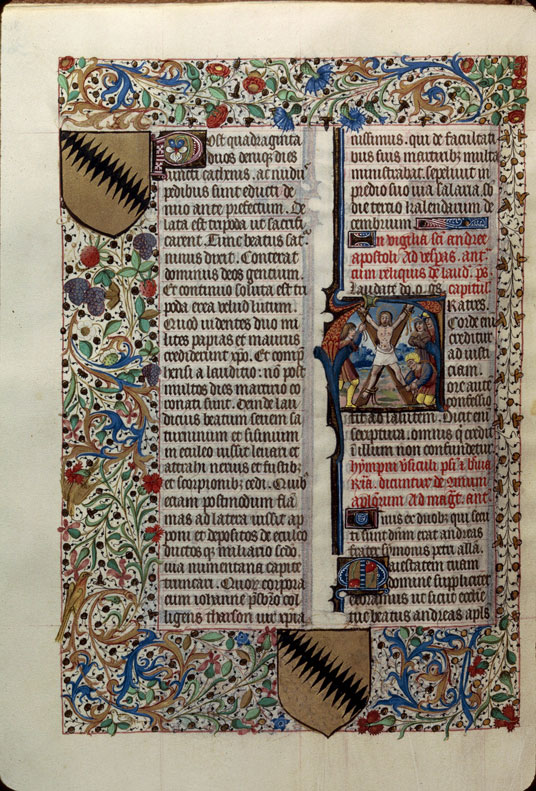 Bréviaire romain - Crucifiement de saint André_1
