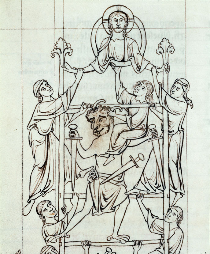 Speculum virginum - Echelle de sainte Perpétue_1