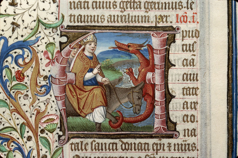 Bréviaire romain - Saint Donat et le dragon de la fontaine infectée