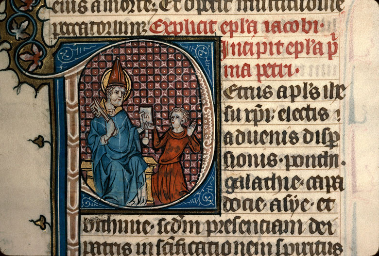 Bible - Saint Pierre remettant une lettre à Silas_0