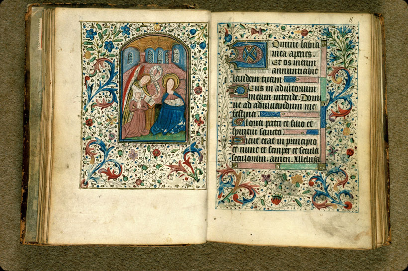 Heures - Annonciation et donatrice_1