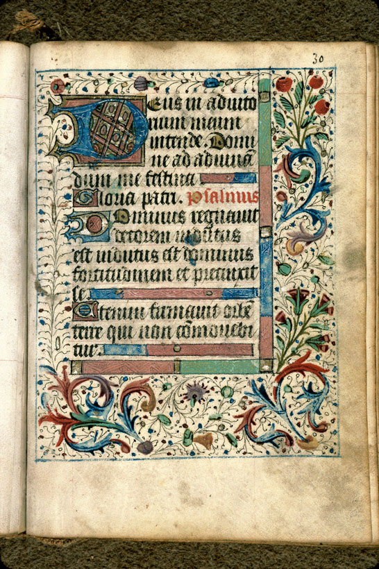 Heures - Page décorée