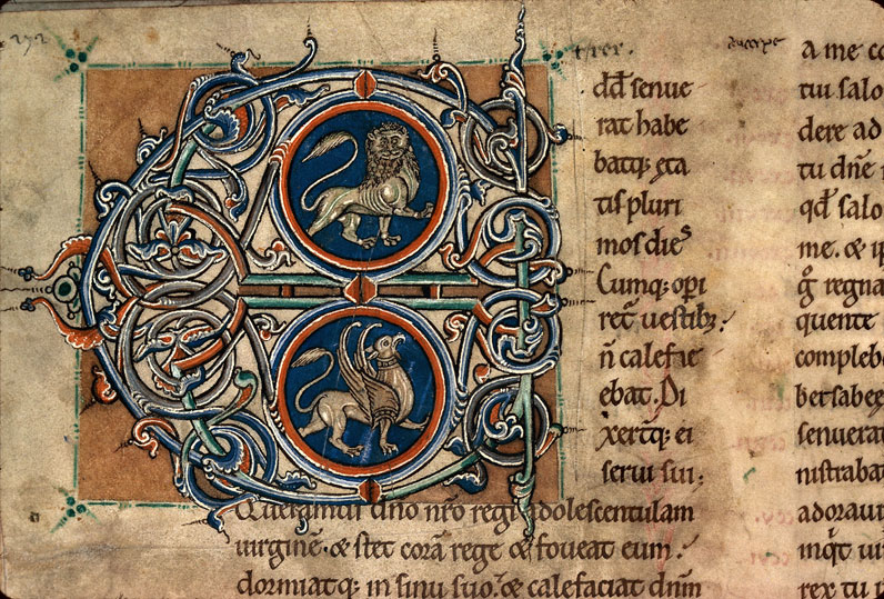 Bible - Lion et griffon