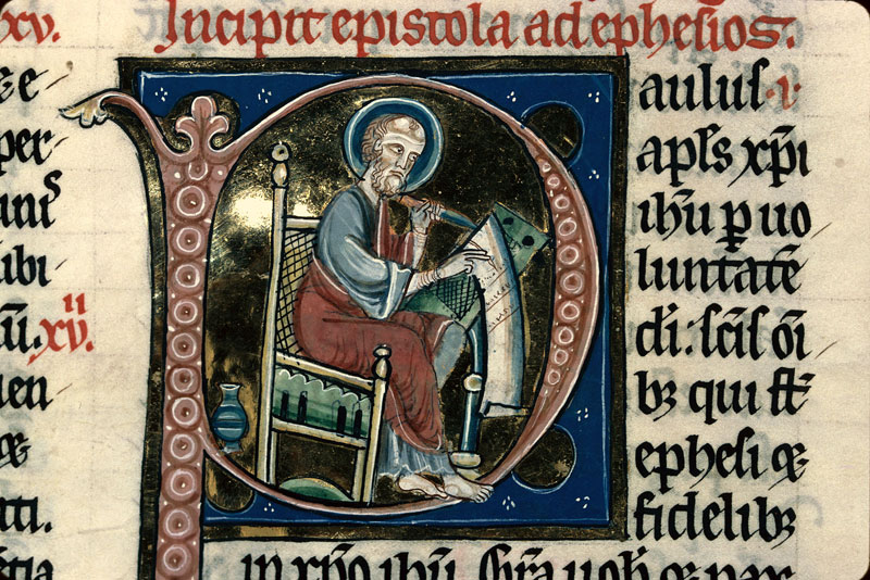 Bible - Saint Paul écrivant