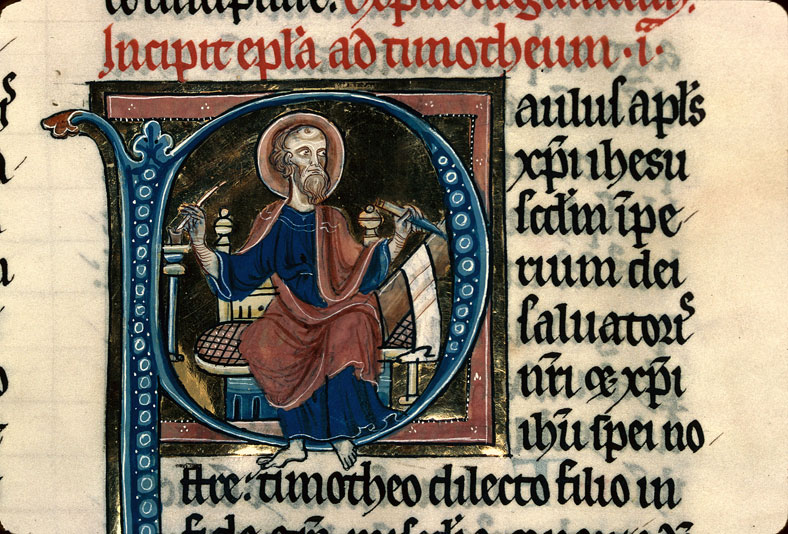 Bible - Saint Paul écrivant