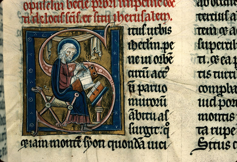 Bible - Bède écrivant