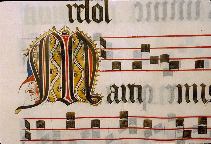 Graduel à l'usage de la cathédrale du Mans - Tête d'homme