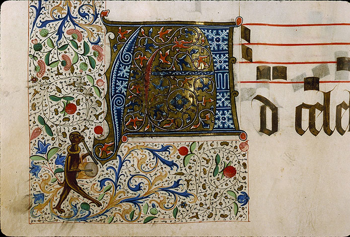 Graduel à l'usage de la cathédrale du Mans - Singe musicien