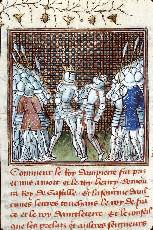 Chroniques - Assassinat de Pierre le Cruel à la bataille de Montiel