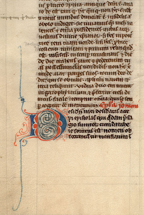 Bible - Initiale filigranée
