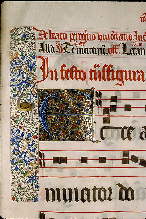 Graduel à l'usage de la cathédrale du Mans - Initiale ornée