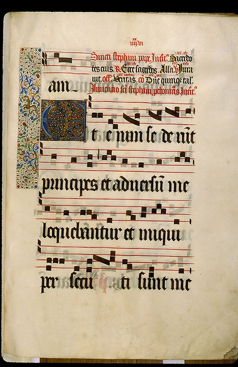 Graduel à l'usage de la cathédrale du Mans - Initiale ornée