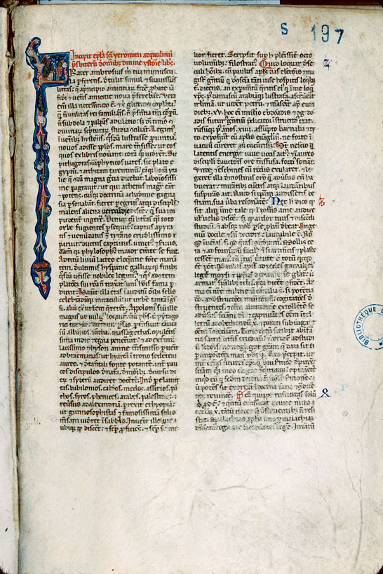 Bible - Saint Jérôme envoyant une lettre_1