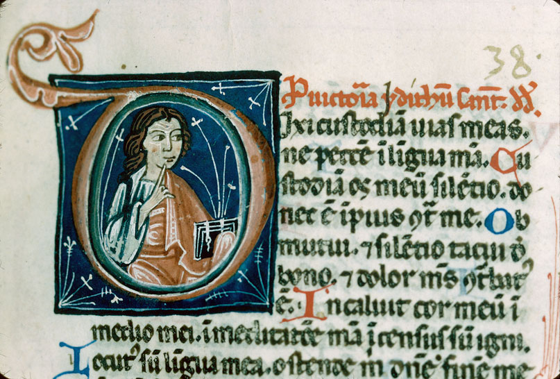 Bible - David désignant sa bouche