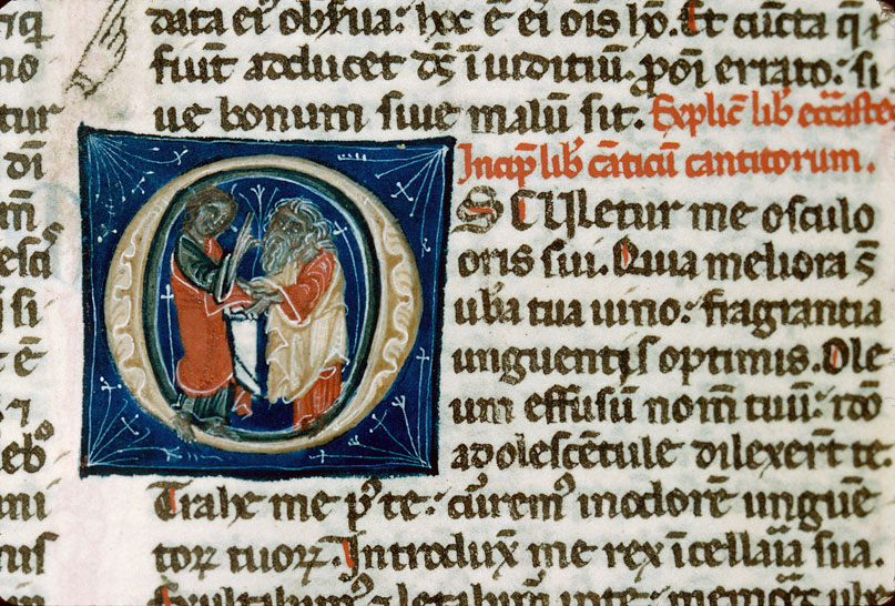 Bible - Dieu bénissant un vieillard