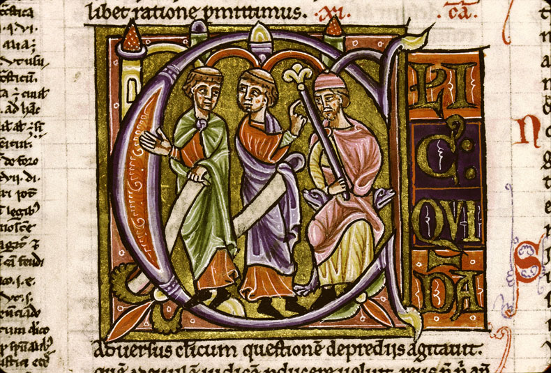 Decretum - Juge laïc renvoyant un clerc à la juridiction de l'évêque (à préciser)