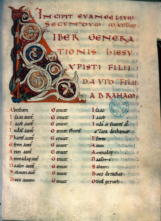 Evangiles - Initiale ornée