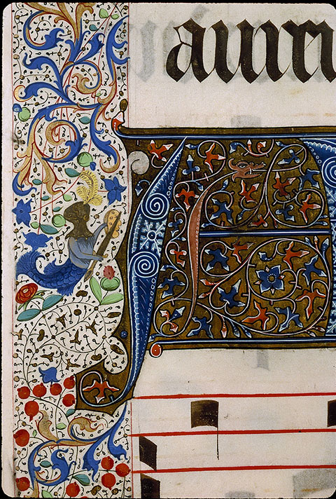 Graduel à l'usage de la cathédrale du Mans - Hybride zoomorphe armé