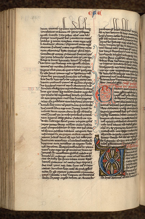 Bible - Initiales ornée et filigranée