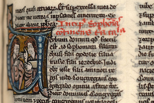 Bible - Sophonie s'adressant à un personnage