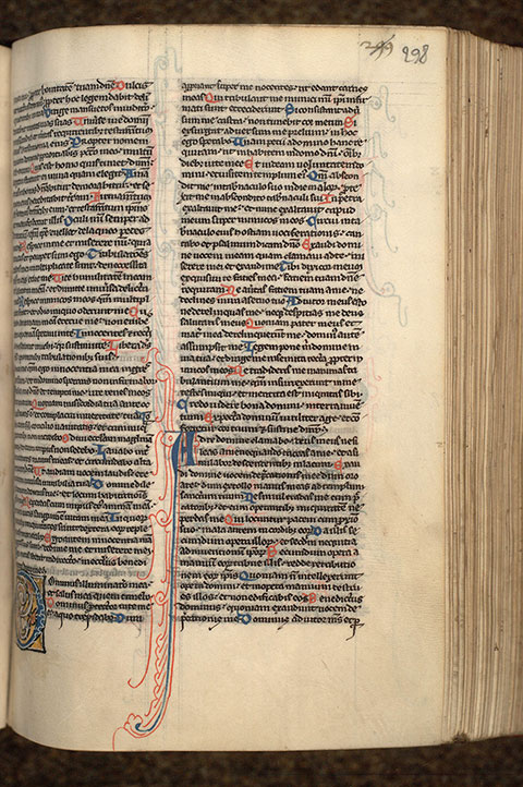 Bible - Initiales ornée et filigranée