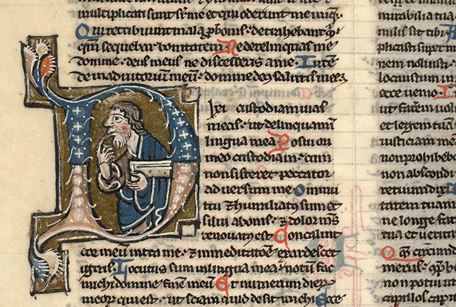 Bible - David désignant sa bouche