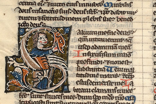 Bible - Homme, les mains dans la gueule d'un hybride zoomorphe