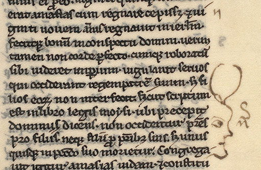Bible - Tête d'homme cornue