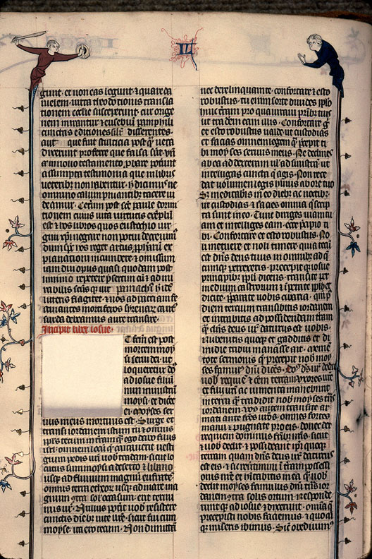 Bible - Homme armé attaquant un autre homme implorant