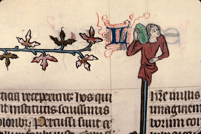 Bible - Homme portant un objet (à préciser)