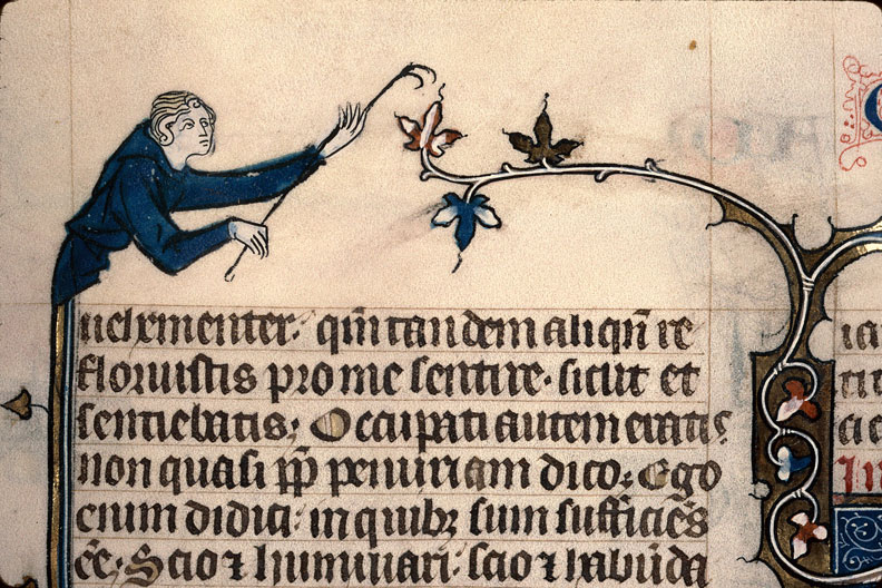 Bible - Homme tenant un croc