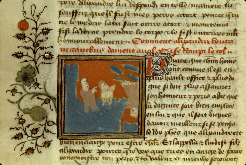 Roman d'Alexandre - Mort de Nectanébo