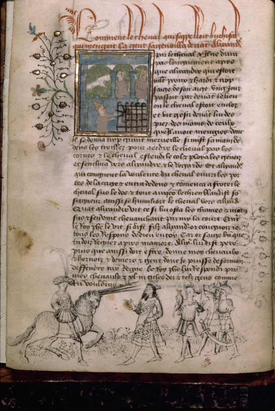 Roman d'Alexandre - Alexandre et Bucéphale_1