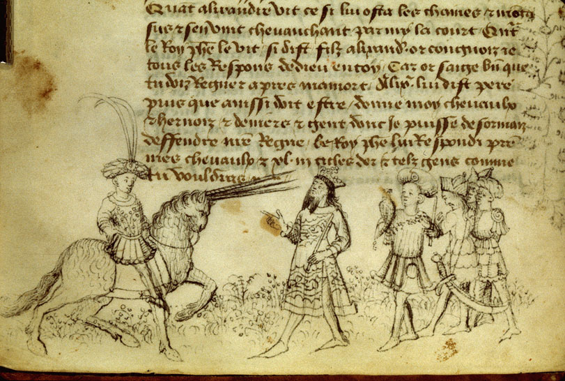 Roman d'Alexandre - Alexandre et Bucéphale