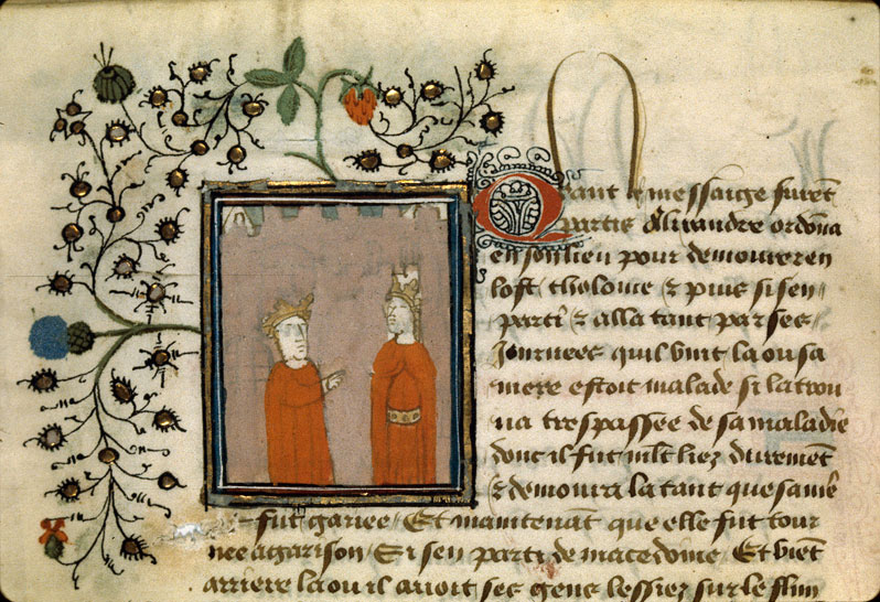 Roman d'Alexandre - Alexandre et Olympias