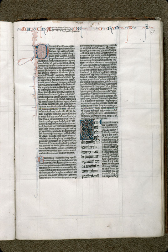 Bible glosée (partie de) - Initiale ornée_2